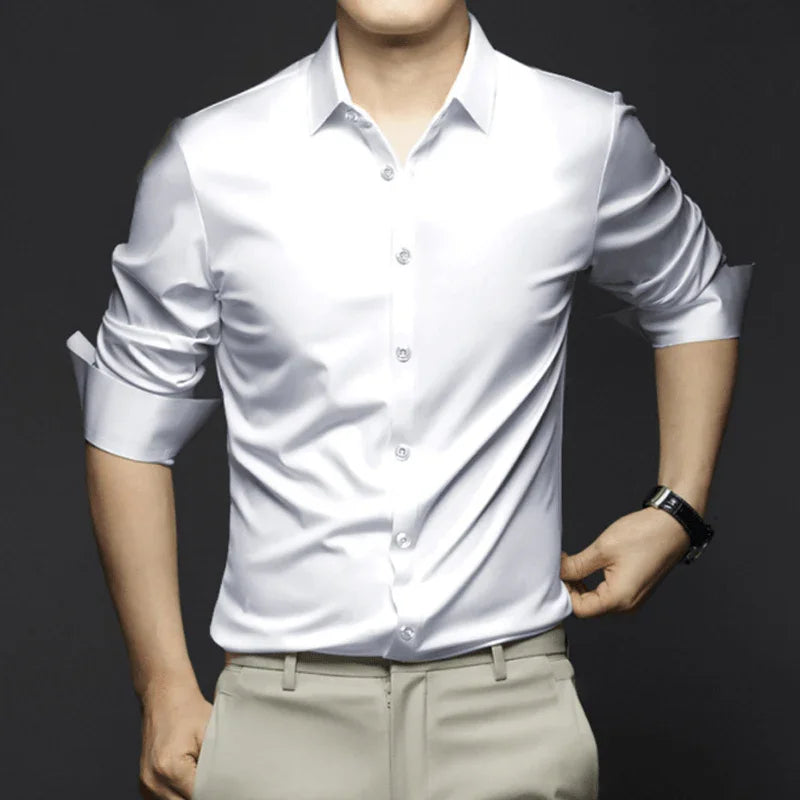 Camisa Social Alto Padrão IceSublime em Seda Gelo - ModernLar