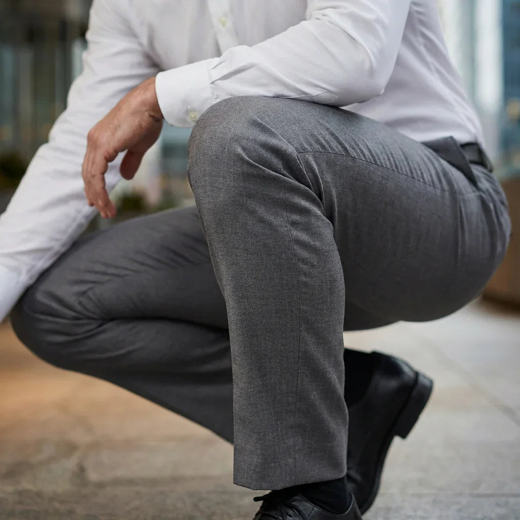 Calça Executive Flex™ em Alfaiataria Moderna com Elasticidade Absoluta