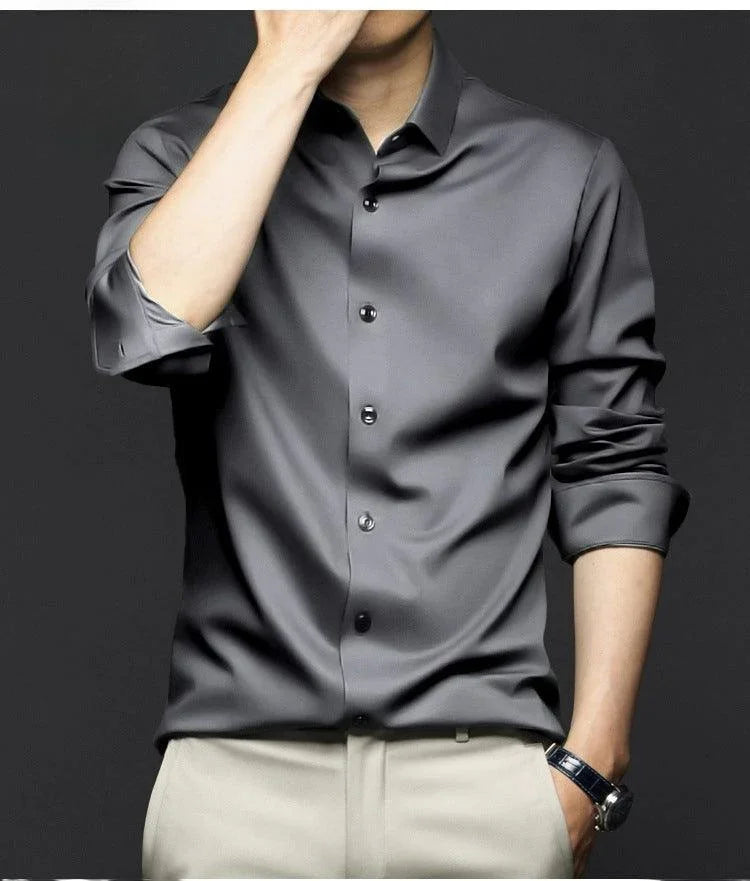 Camisa Social Alto Padrão IceSublime em Seda Gelo - ModernLar