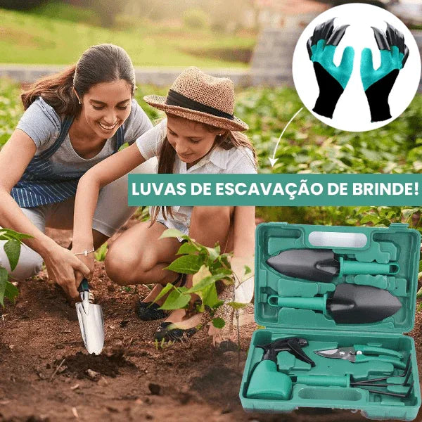 Kit Cultiva Fácil™ para Jardinagem Avançada com Maleta + Luvas de Escavação de Brinde! - ModernLar