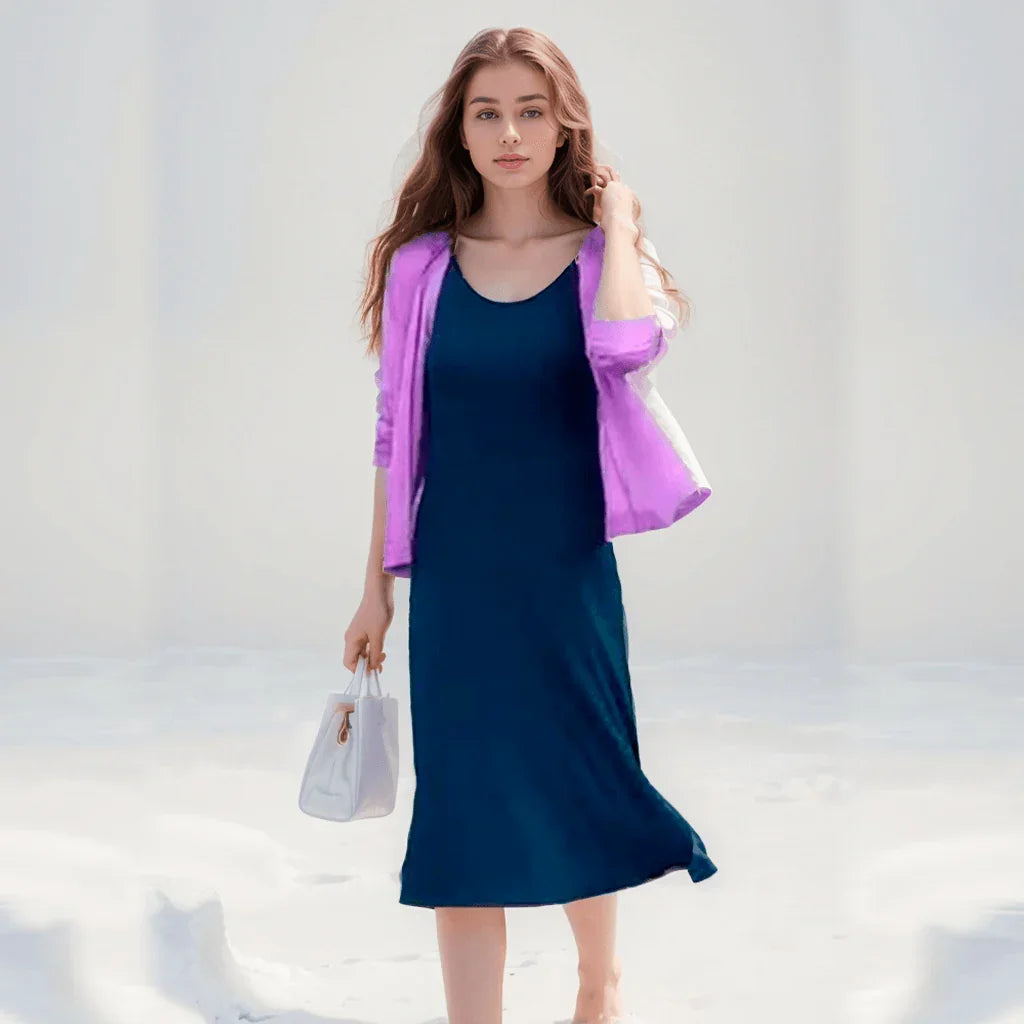 Blusinha Estilo Cardigan AmeliaSunset™ - Moda Verāo Outono com Frescor e Proteção UV - ModernLar