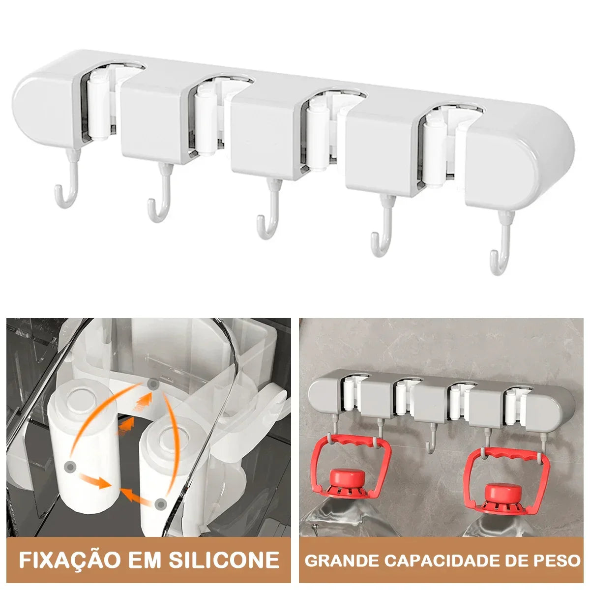 Kit com Duas Unidades do Organizador de Mops e Utensílios Modern Lar™ / Organização Inteligente e Praticidade sem Bagunça para sua Casa! - ModernLar
