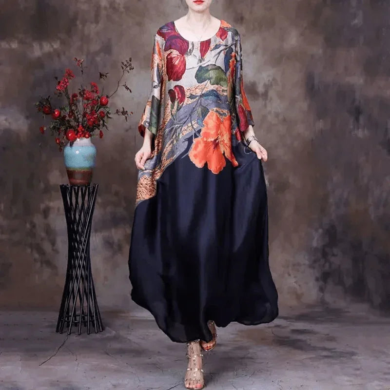 Vestido Floral Versalhes Moda Gringa / O Campeão em Luxo e Conforto!