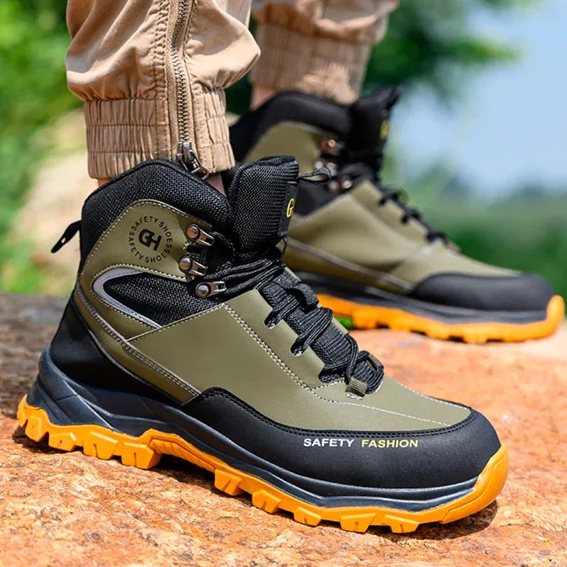 Bota StrongHold™ com Solado Tratorado de Alto Desempenho / Proteção e Estilo em um Só Calçado!