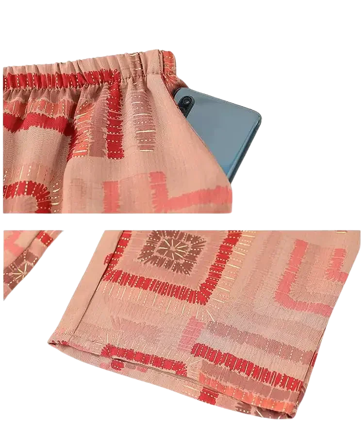 Conjunto Harmonia™ com Estampa Retrô-Chic / O Equilíbrio Perfeito Entre Estilo e Conforto Diário!