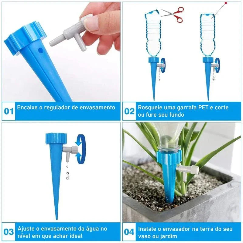 Kit de Irrigadores Automáticos Modern Lar™ / Fim das Plantas Murchas com Irrigação Precisa e Inteligente com Tecnologia De Gotejamento!