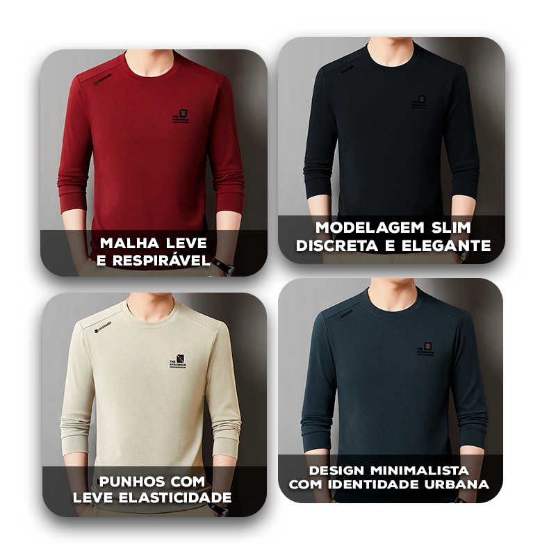 Blusa Orion™ em Malha Leve com Estilo Minimalista / Presença Sutil para o Seu Dia a Dia!