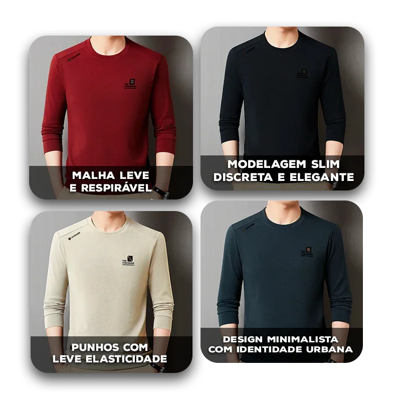Blusa Orion™ em Malha Leve com Estilo Minimalista / Presença Sutil para o Seu Dia a Dia!