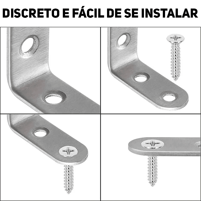 Kit de Cantoneiras Modern Lar™ 20PCS / Solução Versátil e Durável para Todos os Seus Projetos!