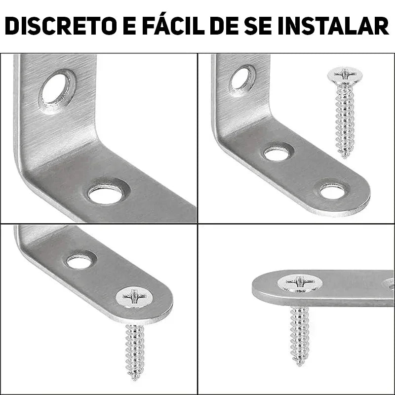 Kit de Cantoneiras Modern Lar™ 20PCS / Solução Versátil e Durável para Todos os Seus Projetos!