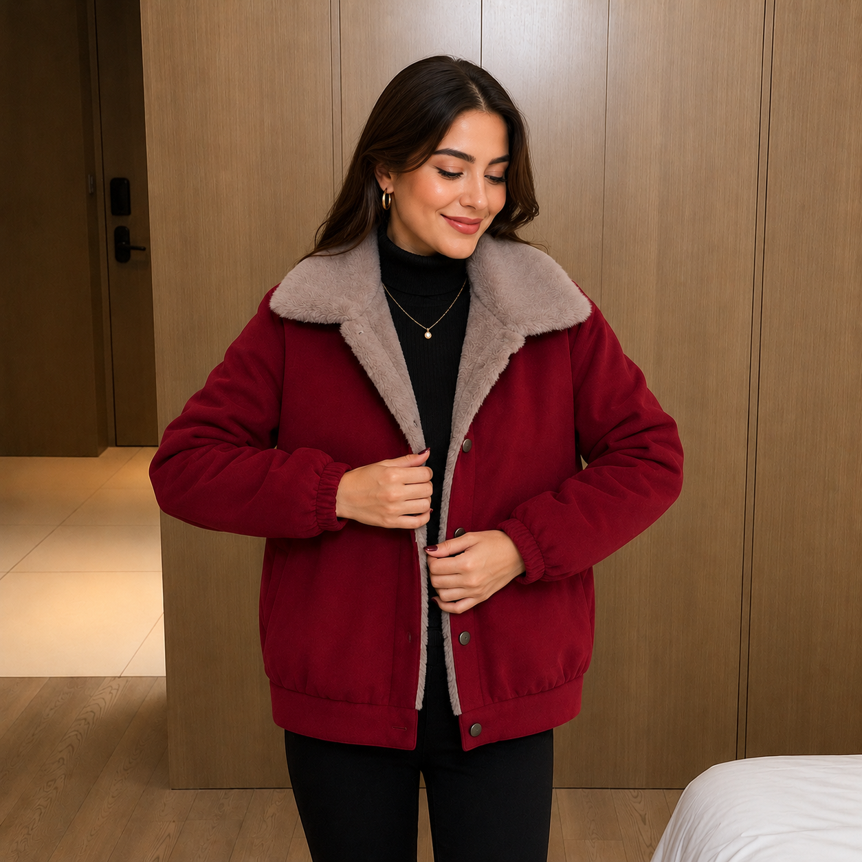Jaqueta Celeste™ com Interior Aconchegante e Design Sofisticado