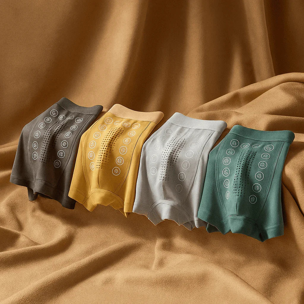 Kit de Cuecas VitalMen™ com Tecido Termorregulador e Antibacteriano / Alta Performance, Máximo Conforto!