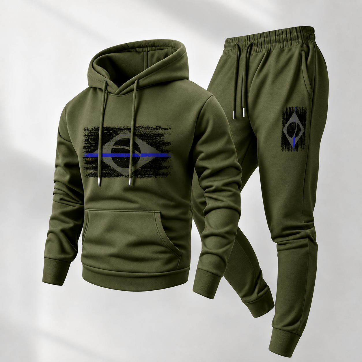 Conjunto Estampado Norden™ com Moletom de Bolso Canguru e Calça Jogger