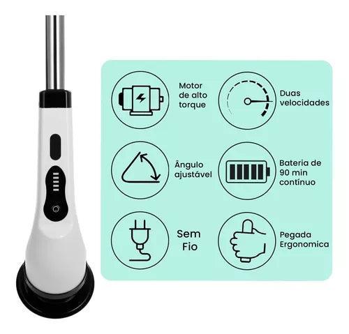 Escova Elétrica PowerBrush™ - Agilidade Máxima / Limpeza Profunda com Conforto! - ModernLar