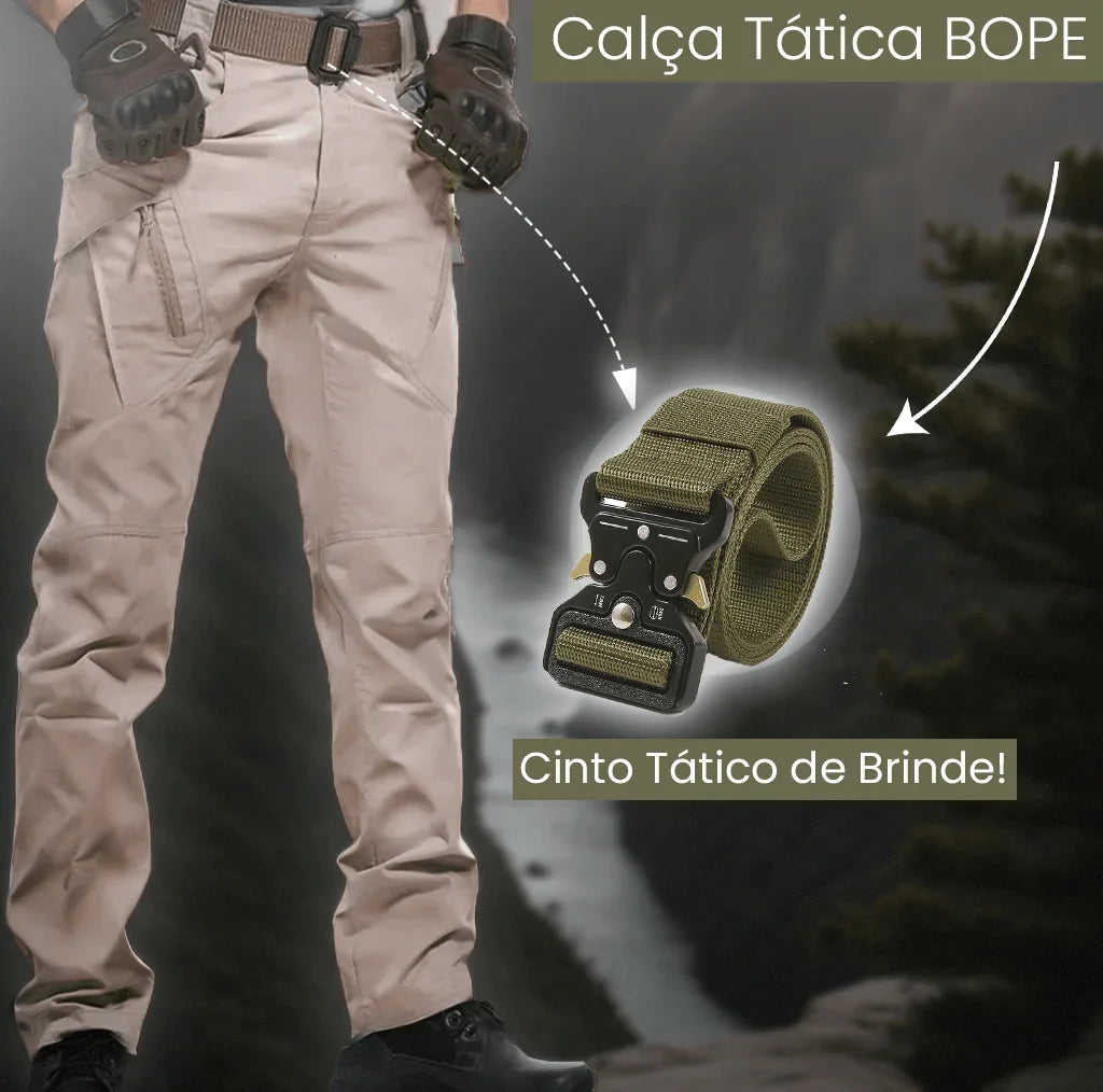 Calça Tática BOPE™ Impermeável e Super Resistente / + Cinto Tático de Brinde! - ModernLar
