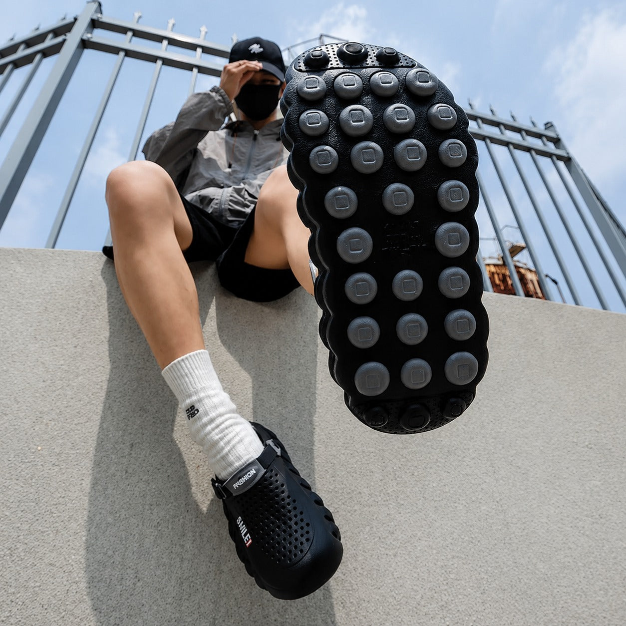 Clog Orven™ com Solado Massageador e Plataforma de 5cm com Retorno de Impacto