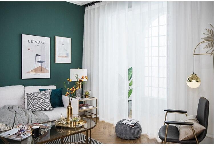 Cortina de Luxo Translúcida e não Transparente / Com um Fino Acabamento perfeita para deixar seus Ambientes Bonitos e Aconchegantes!!! - ModernLar
