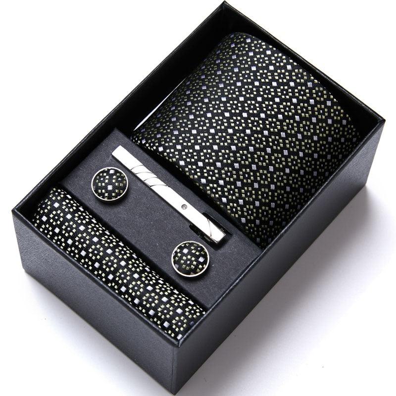 Kit de Alto Padrão Luxury Men / Gravata + Lenço + Abotoadura/ A Melhor opção Para Homens que Prezam Por um Estilo Sofisticado! - ModernLar