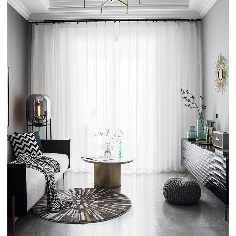 Cortina de Luxo Translúcida e não Transparente / Com um Fino Acabamento perfeita para deixar seus Ambientes Bonitos e Aconchegantes!!! - ModernLar