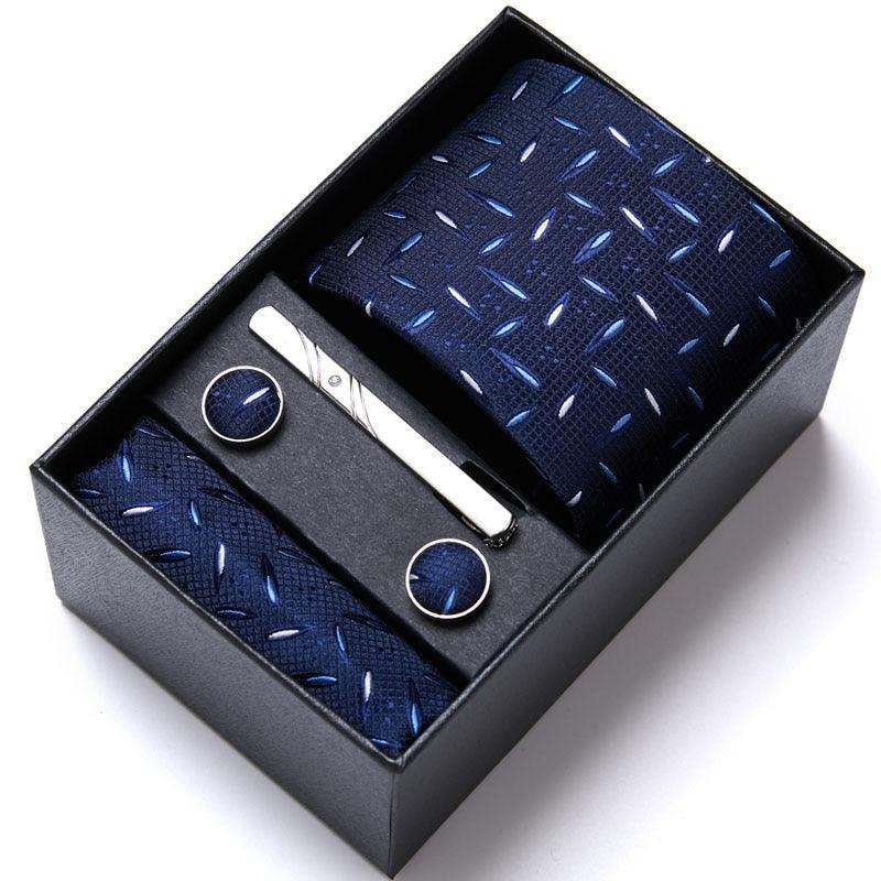 Kit de Alto Padrão Luxury Men / Gravata + Lenço + Abotoadura/ A Melhor opção Para Homens que Prezam Por um Estilo Sofisticado! - ModernLar