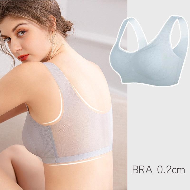 (Promoção Compre 2, Leve 3 ) Sutiã sem Costura Nina em Seda Gelo: Conforto que Não Machuca, Frescor que Permanece! - ModernLar