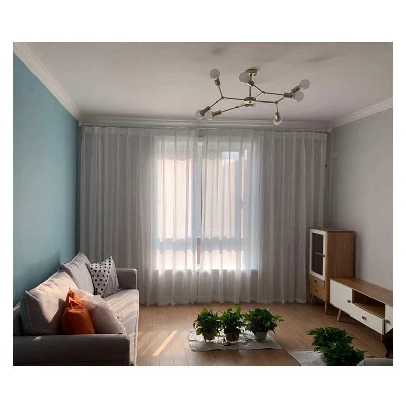Cortina de Luxo Translúcida e não Transparente / Com um Fino Acabamento perfeita para deixar seus Ambientes Bonitos e Aconchegantes!!! - ModernLar