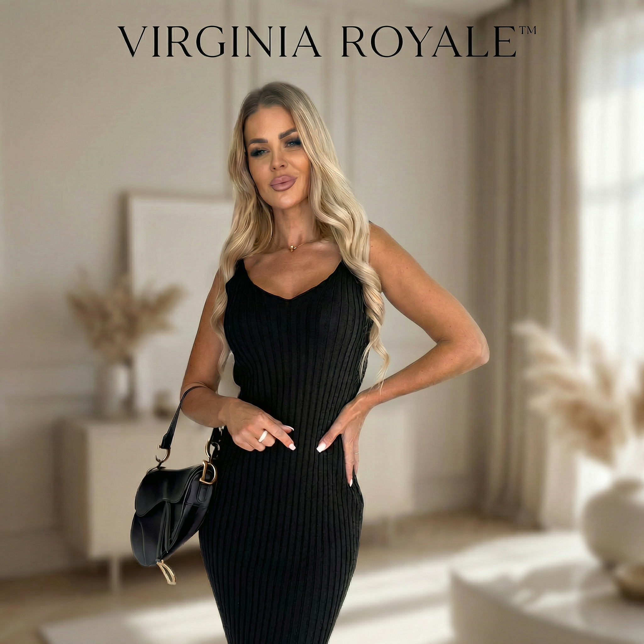 Conjunto Virginia Royale™ em Malha Premium com Sobreposição 2 em 1 Elegante