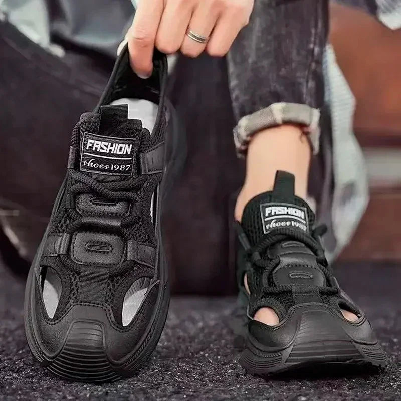 Sandália Kronos™ com Solado Antiderrapante e Design Respirável / Estilo Robusto para Seus Dias Mais Ativos!