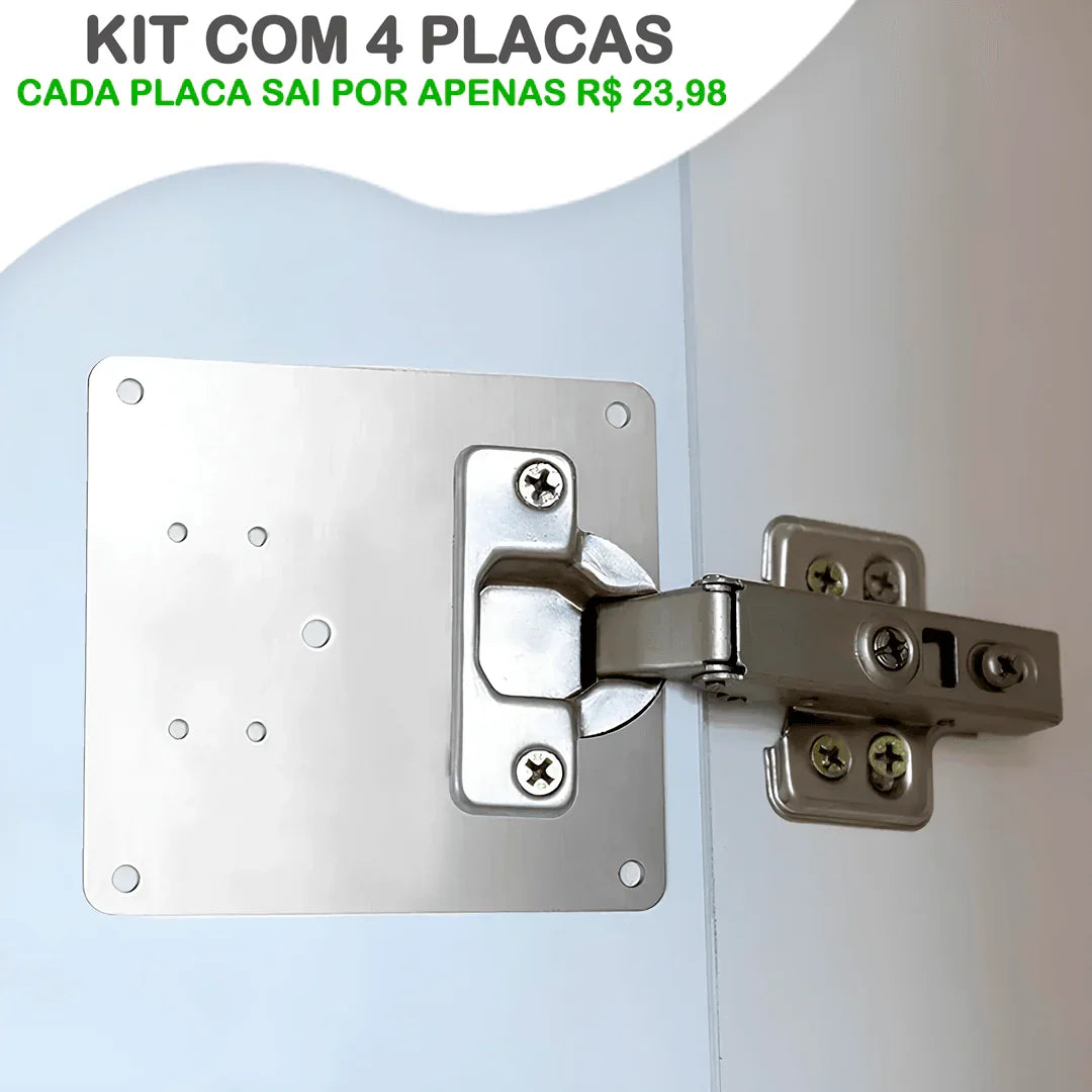 Kit Modern Lar ReparaFácil™ / Suportes Premium para Restauração de Dobradiças! - ModernLar
