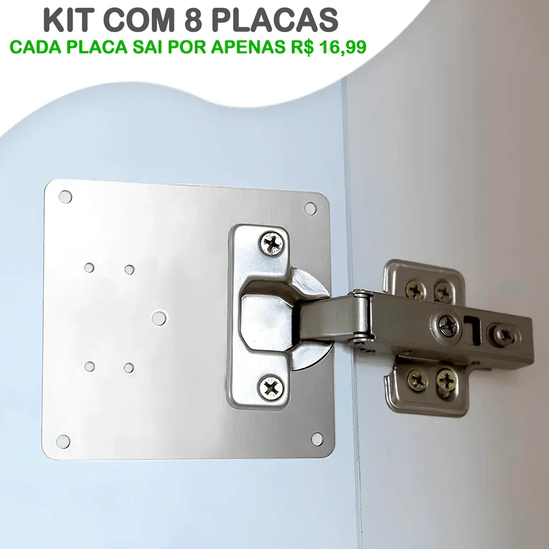 Kit Modern Lar ReparaFácil™ / Suportes Premium para Restauração de Dobradiças! - ModernLar