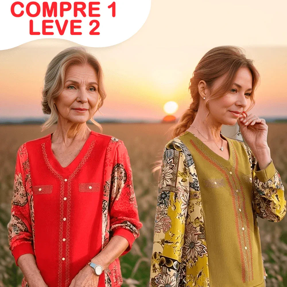 (Compre 1 e Leve 2) Suéter Vênus™ em Tricot / Elegância Clássica e Conforto para Todos os Momentos! - ModernLar