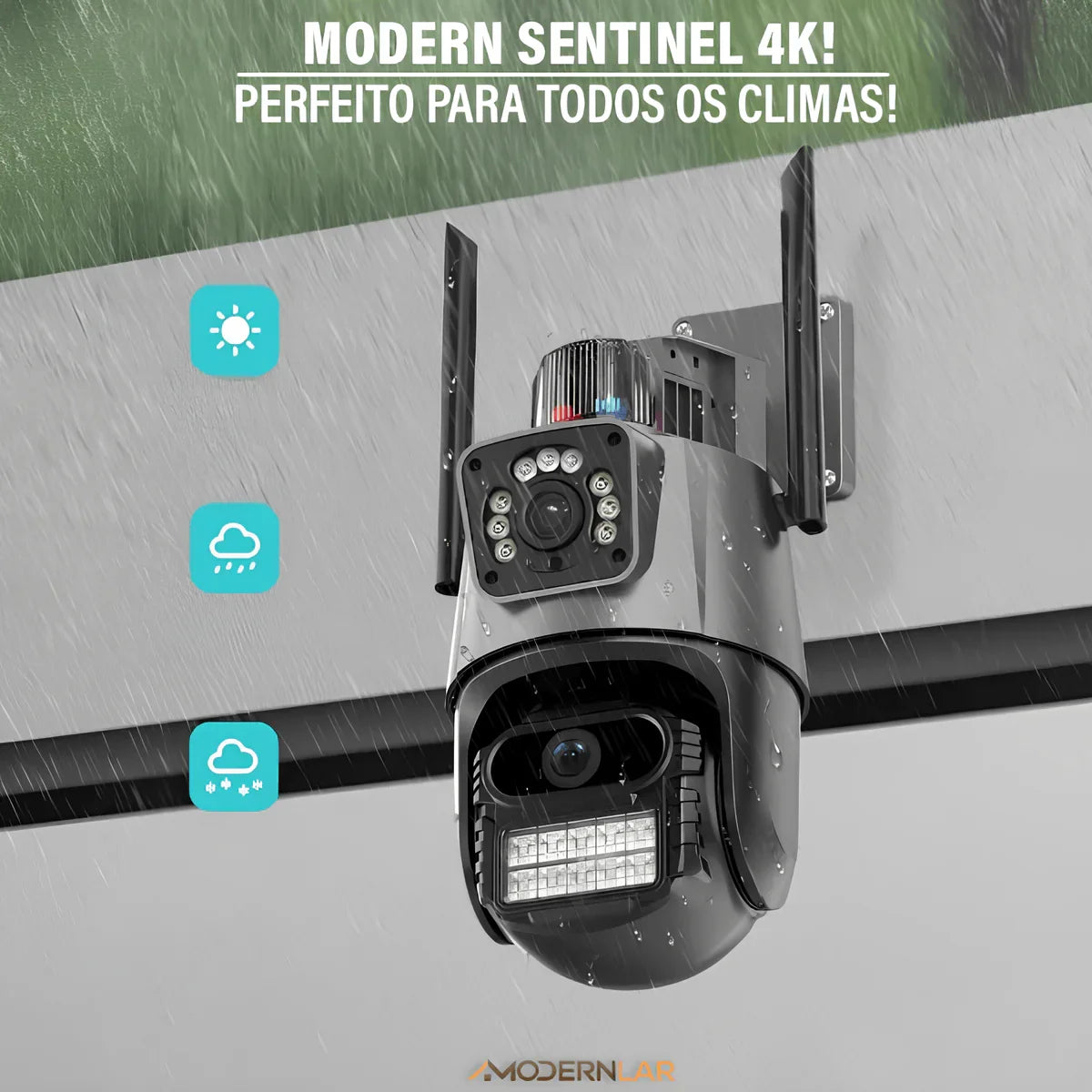 Câmera de Segurança Modern Sentinel 4K: A Experiência Mais Clara, Segura e Elegante em Vigilância Residencial! - ModernLar
