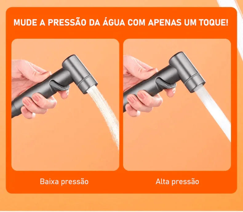 Ducha Bidê Higiênica Modern Lar™ / Jato Preciso e Confortável com Instalação Simples e Design Inovador!