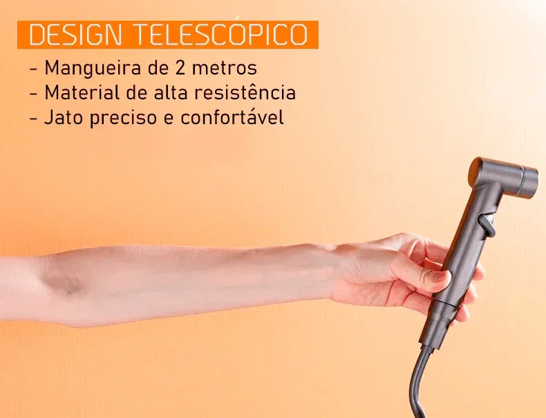 Ducha Bidê Higiênica Modern Lar™ / Jato Preciso e Confortável com Instalação Simples e Design Inovador!