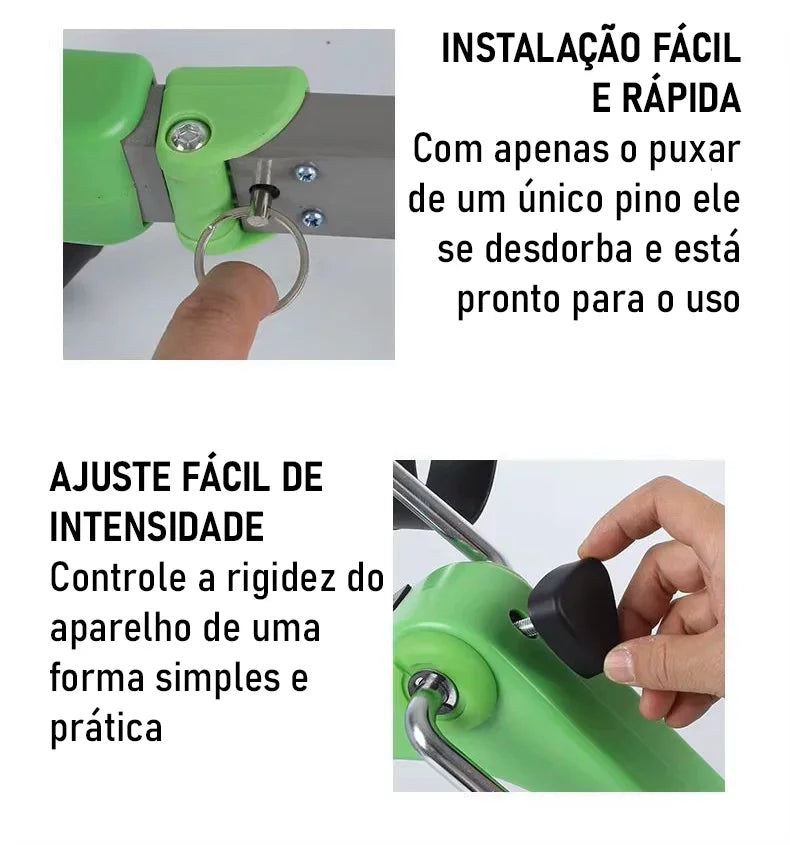 Pedal Portátil Terapêutico Modern Lar™ / Exercite Pernas e Braços com Conforto, Praticidade e Zero Impacto!