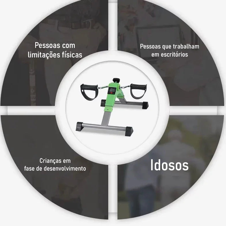 Pedal Portátil Terapêutico Modern Lar™ / Exercite Pernas e Braços com Conforto, Praticidade e Zero Impacto!