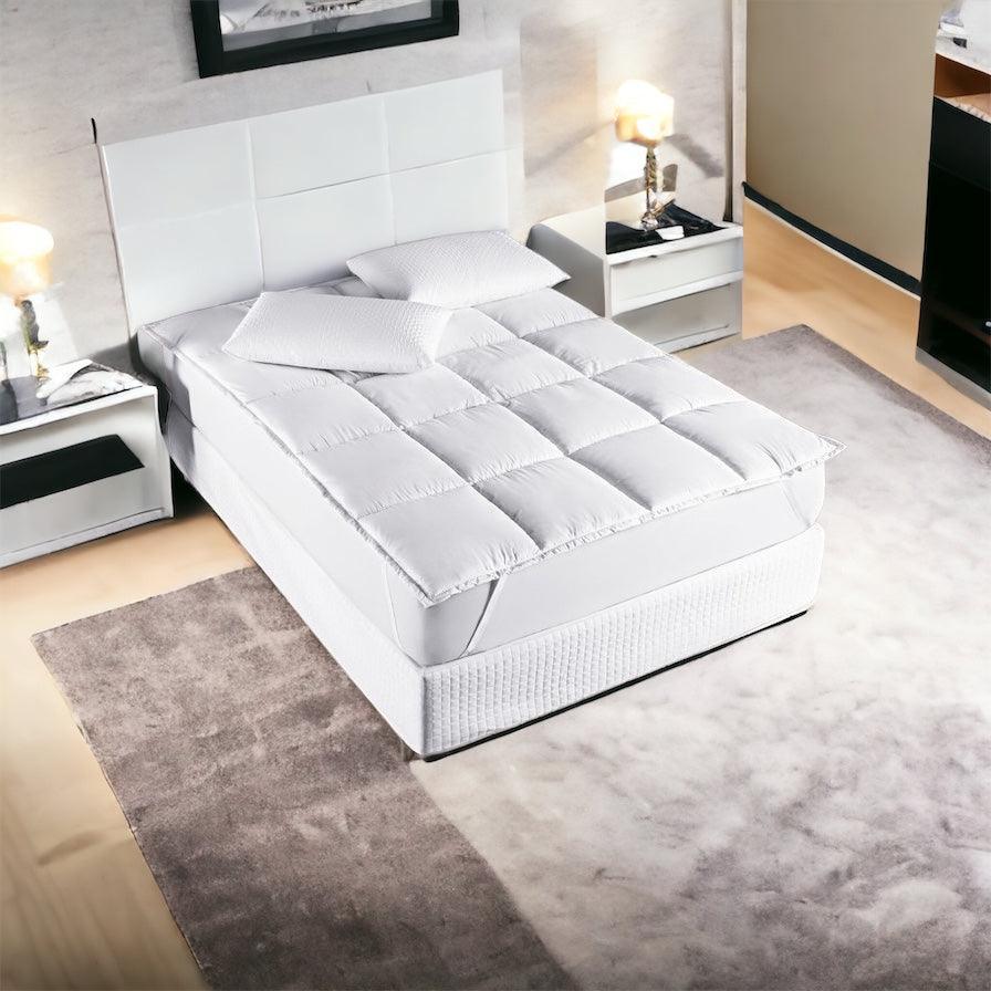 Pillow Top Ultra Confort™ - Micro Percal 400 Fios: Proteção Elegante e Toque Aveludado. - ModernLar
