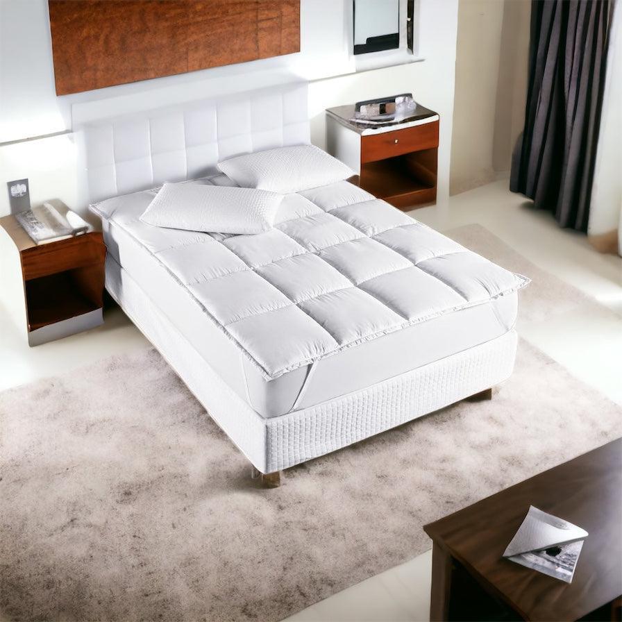 Pillow Top Ultra Confort™ - Micro Percal 400 Fios: Proteção Elegante e Toque Aveludado. - ModernLar