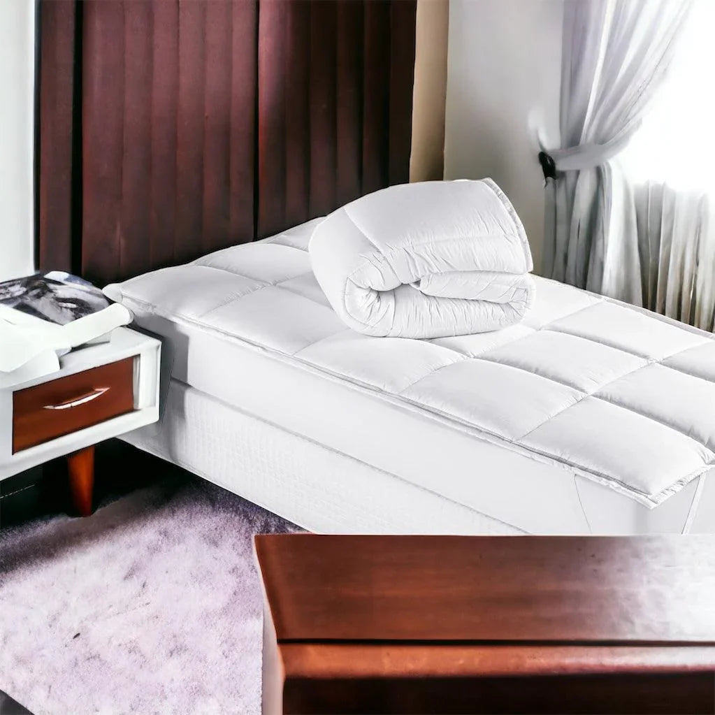 Pillow Top Ultra Confort™ - Micro Percal 400 Fios: Proteção Elegante e Toque Aveludado. - ModernLar