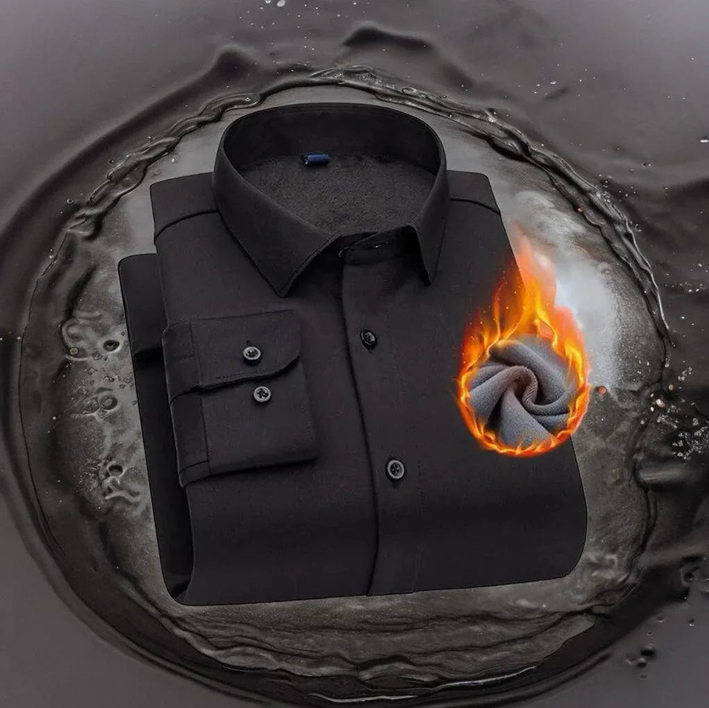 Camisa Percival™ Design Minimalista com Forro em Veludo / Elegância e Conforto para Conquistar no Inverno! - ModernLar