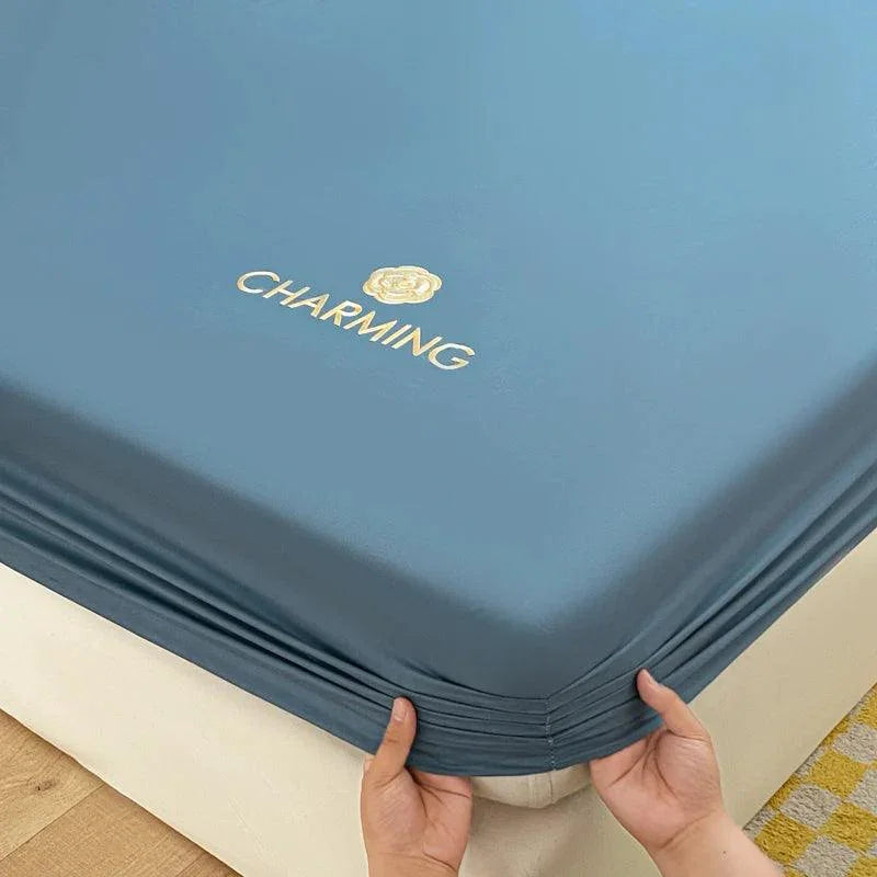 Jogo de Cama CharmeSoberano™ 600 Fios - Algodão Egípcio e Elegância Noturna! - ModernLar