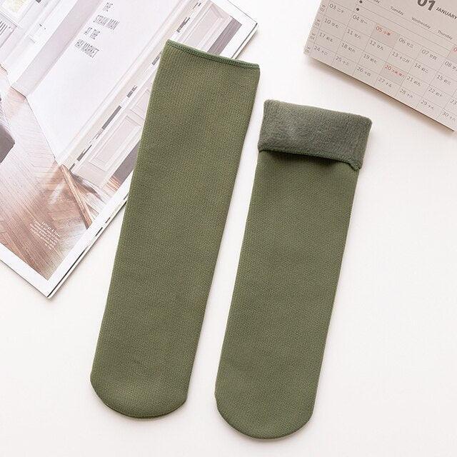 Kit com 5 Pares de Meias Térmicas Leonor™ com Interna em Veludo / Dê Adeus ao Frios nos Pés! - ModernLar
