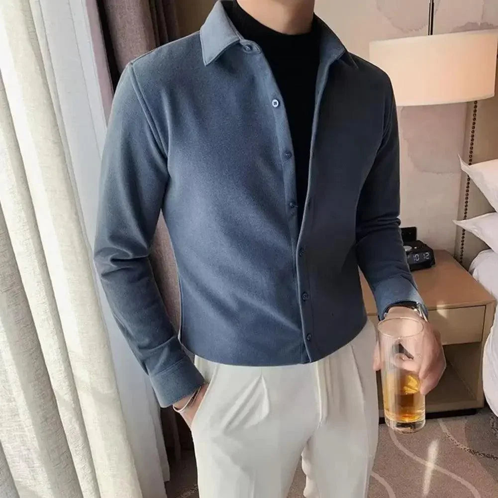 Camisa Social Knit Milão™ 2 em 1 / A Sofisticação Minimalista de Duas Peças com a Praticidade de Uma! - ModernLar