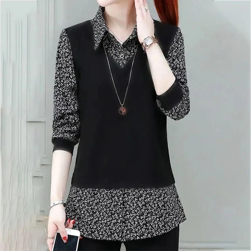 Blusinha Social Rafella™ 2 em 1 / O Charme do Visual Sobreposto com o Conforto de Uma Única Peça! - ModernLar