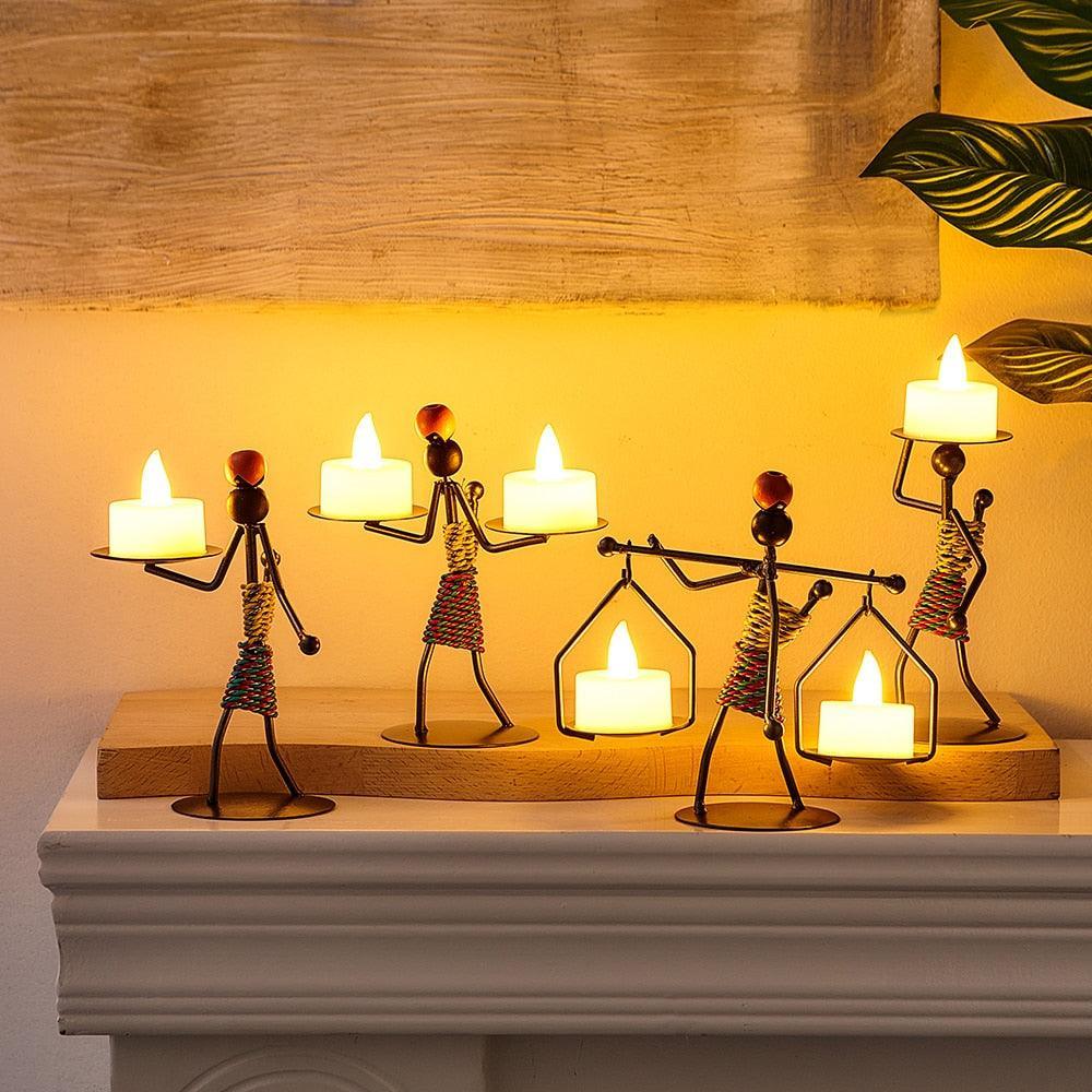 Suportes de Velas Decorativos - Noite Feliz / Leve Elegância a Todos os Detalhes de Sua Casa! - ModernLar