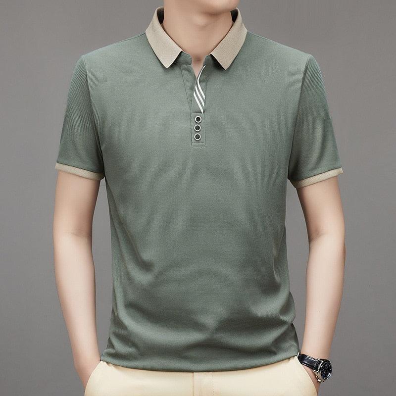 Camiseta Polo Premium em Seda gelo - Brayden / Sinta a Maciez da Seda Gelo na sua Pele com a Nossa Nova Polo Brayden! - ModernLar