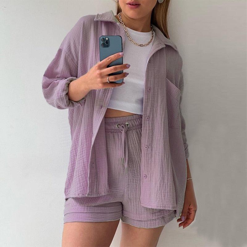 Conjunto Casual Feminino 2 peças - Jennifer / Perfeito para o Verão é dias Quentes! Garantindo Estilo e Frescor! - ModernLar