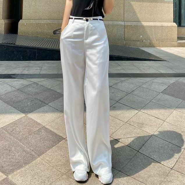 Calça Lanna™ em 100% Cetim de Seda / Um Verdadeiro Espetáculo de Luxo e Caimento! - ModernLar