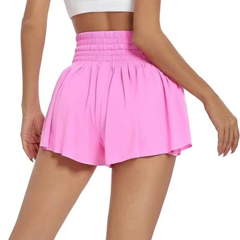 (Compre 1 e Leve 2) Shorts BellaFit™ com Saia, Cós Alto Elástico e Bolso Funcional