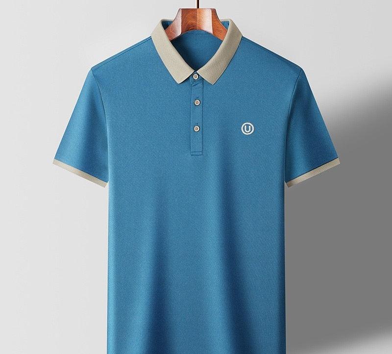 Camiseta Polo em Seda Gelo - Huracán / Descubra a Exclusiva Camiseta Polo em Seda Gelo que une Elegância e Conforto em Uma Só Peça! - ModernLar